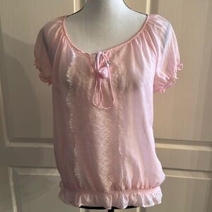 Juniors CANDIE’S Pink Blouse - Size Large